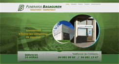 Desktop Screenshot of funerariabasaguren.com